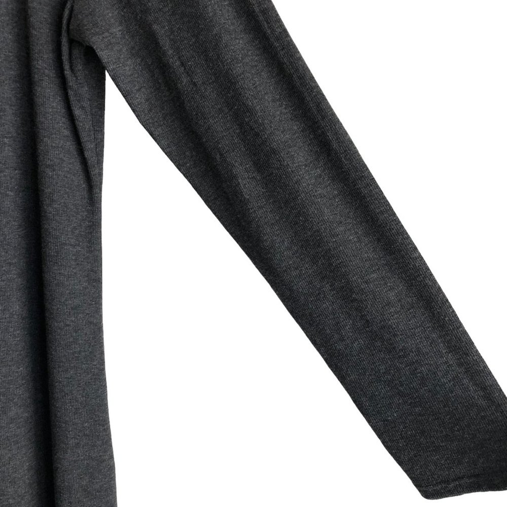 NWT Anthropologie Bordeaux Womens Sweater Dress XL Gray Mock Neck Maxi Stretch - Picture 6 of 10